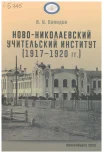 Баяндин В. И., Ново-Николаевский учительский институт (1917-1920 гг.)