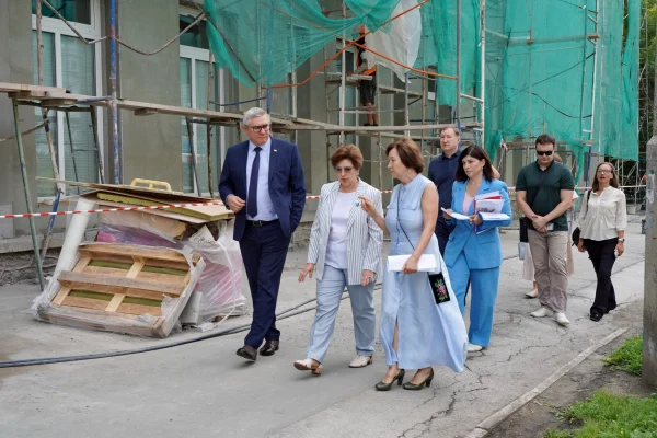 Капитальный ремонт фасада здания и вестибюля библиотеки